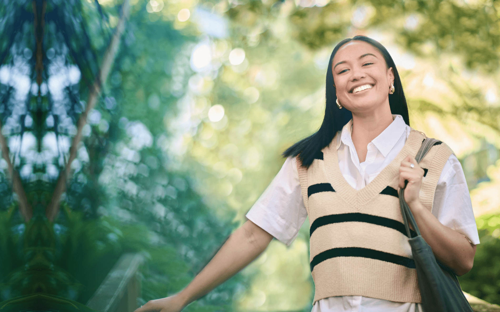 Student framing a shot